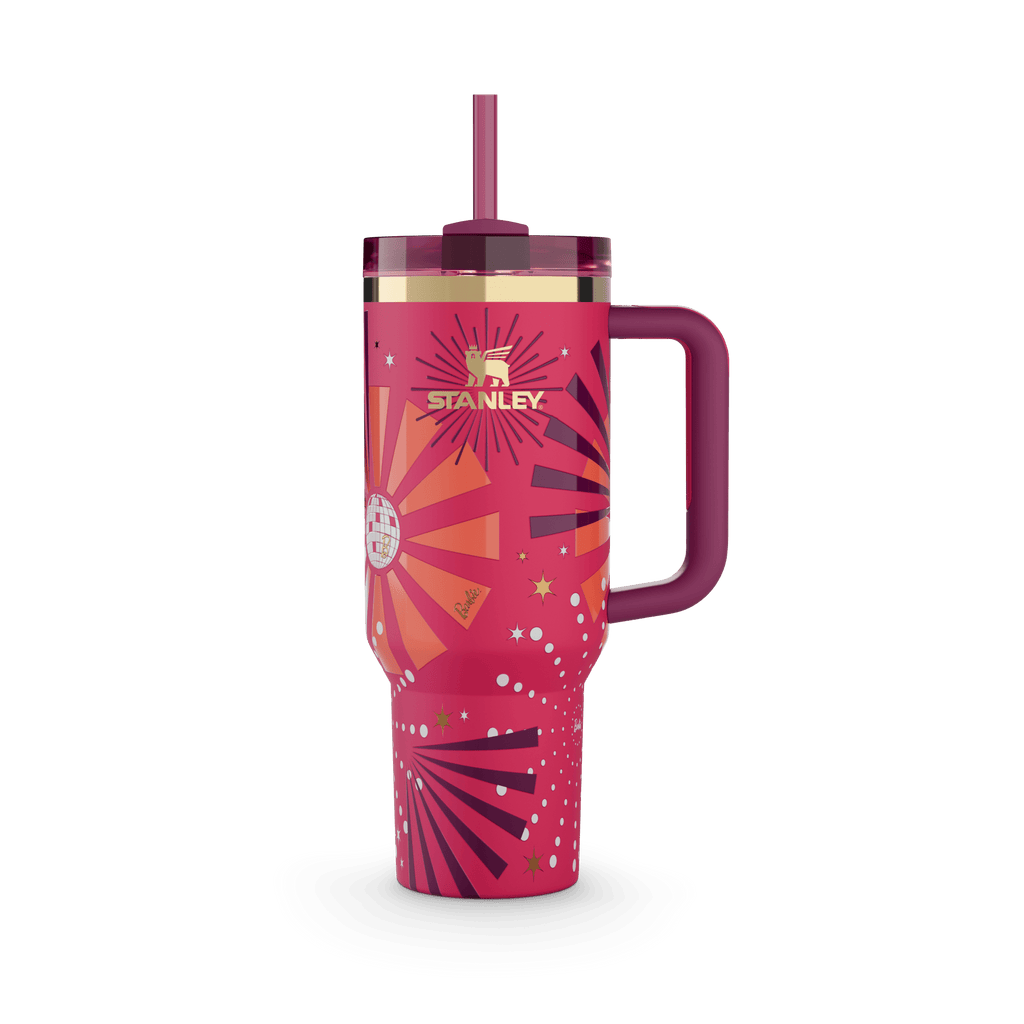 Stanley x Barbie Disco Sunburst Quencher Tumbler with Straw