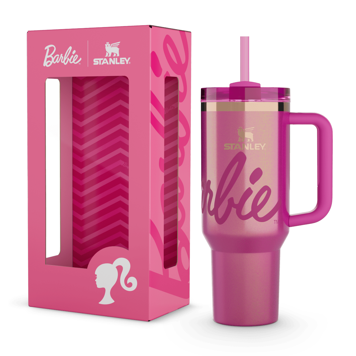 Stanley x Barbie Icon Pink Metallic Tumbler 40oz