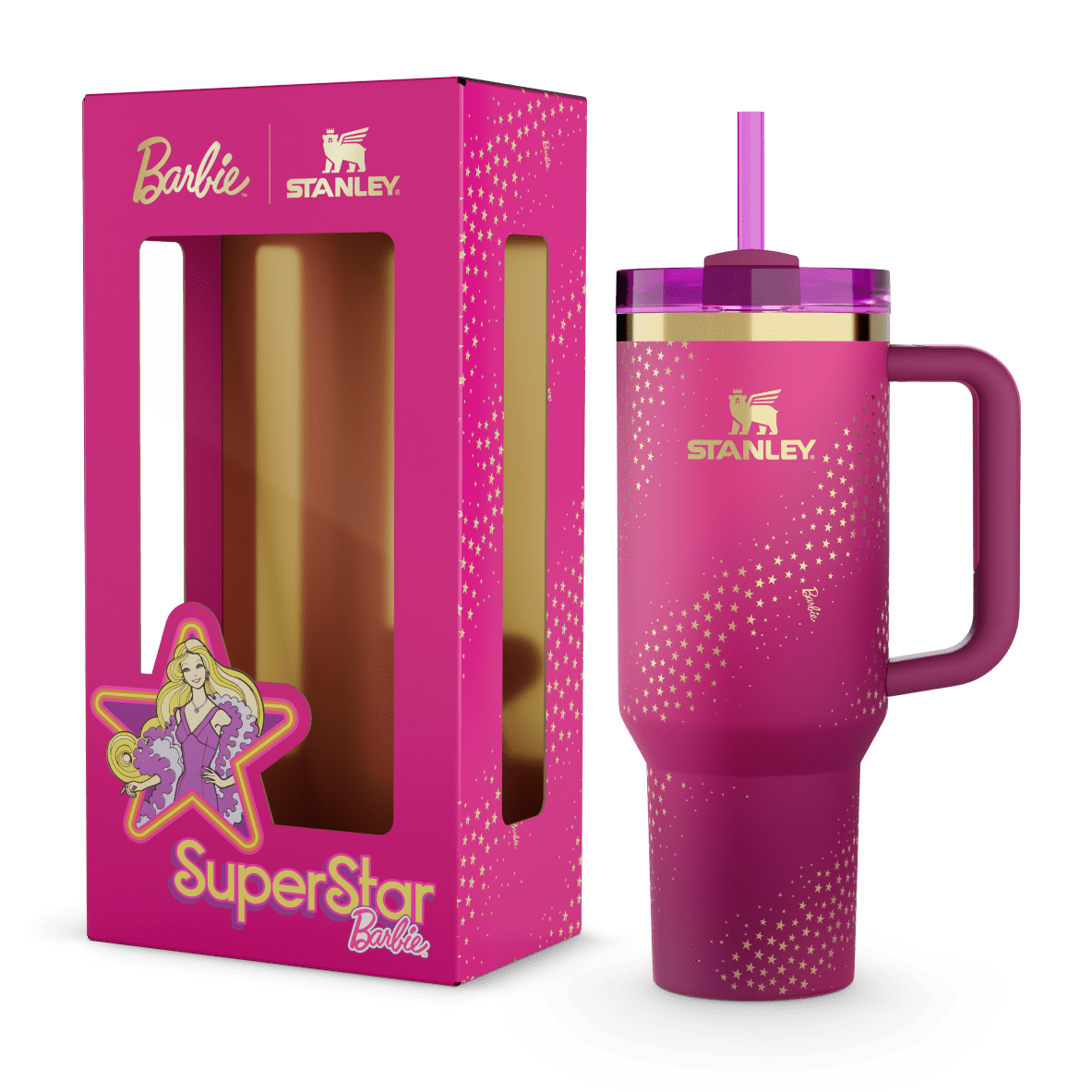 Stanley x Barbie Sparkling Star Tumbler with Handle
